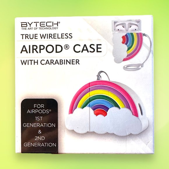 Bytech Other - NIB Rainbow Airpods Case with Carabiner (Airpods 1st & 2nd Gen)